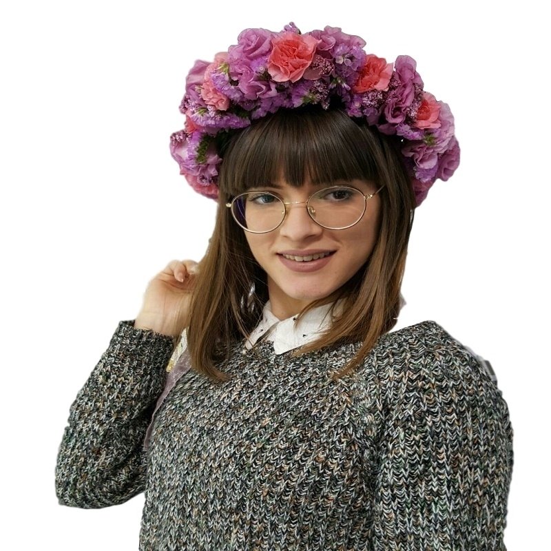 שושניתוש זר פרחים חיי בורוד סגול